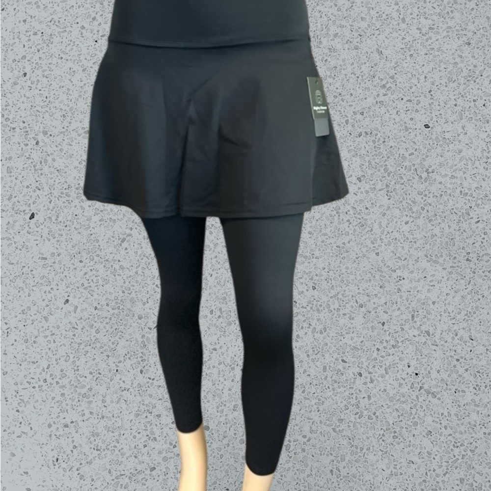 Mighty Fitness Fashion Black Skirted Leggings